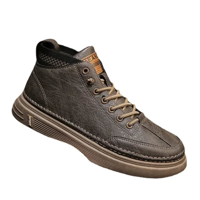 Zapatos casuales de cuero para hombres con estilo.